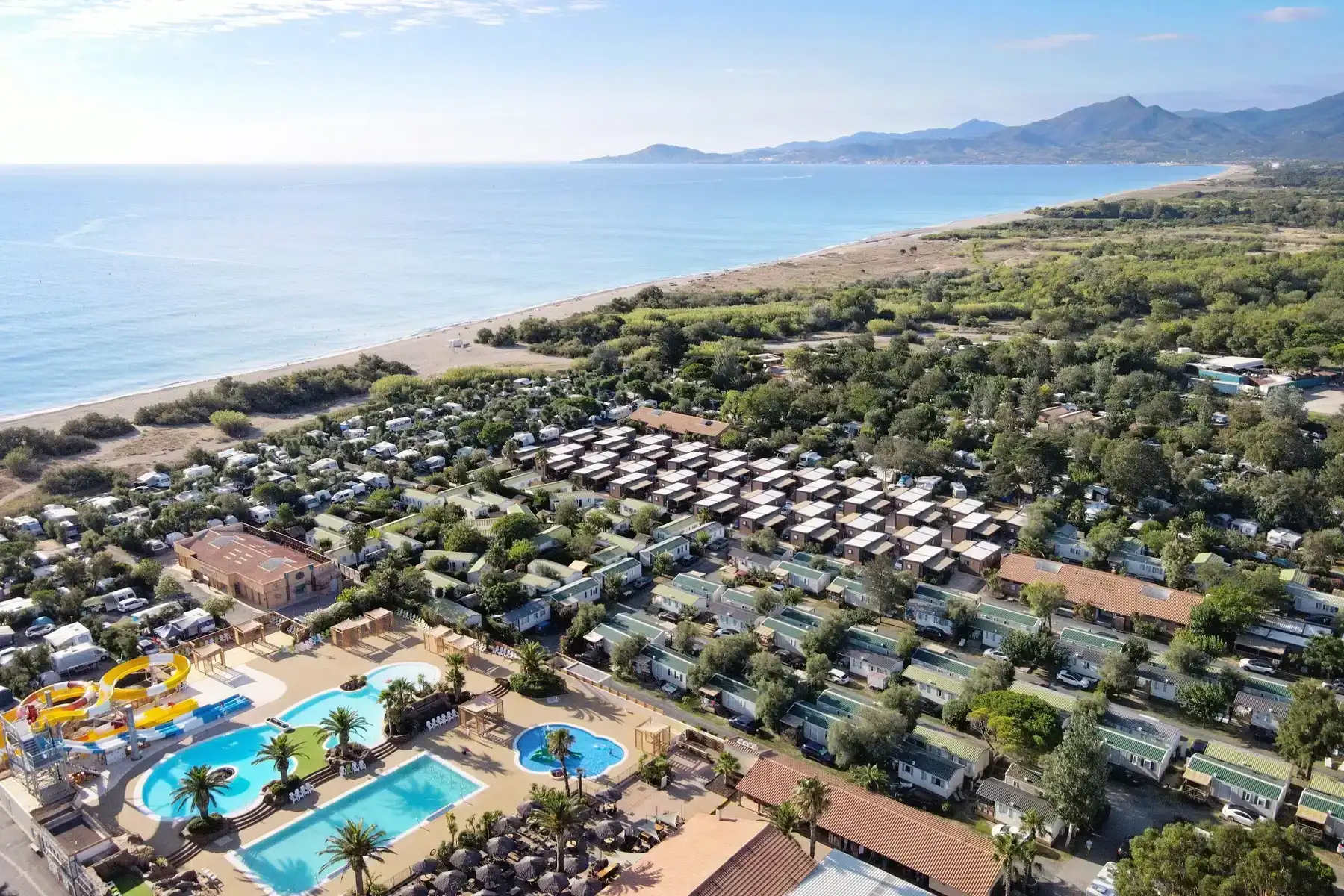 Camping cala gogo in saint cyprien from the air