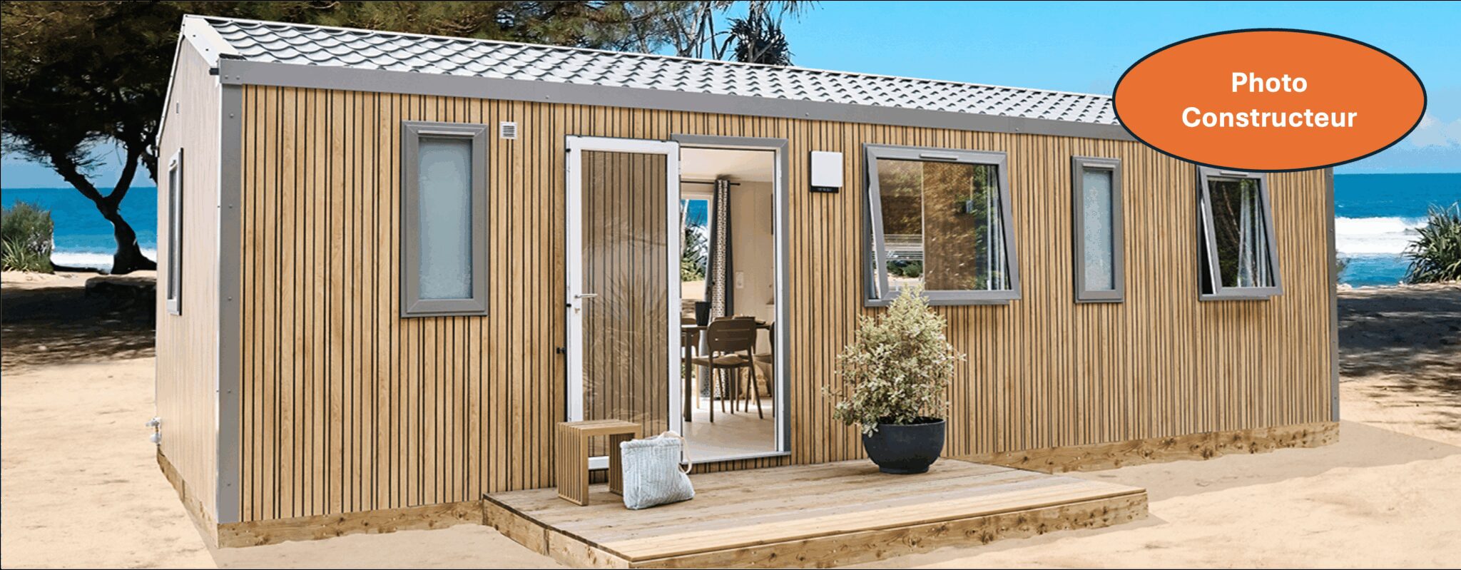 Mobilheim ATHENA – 2 ch – Klimaanlage – TV