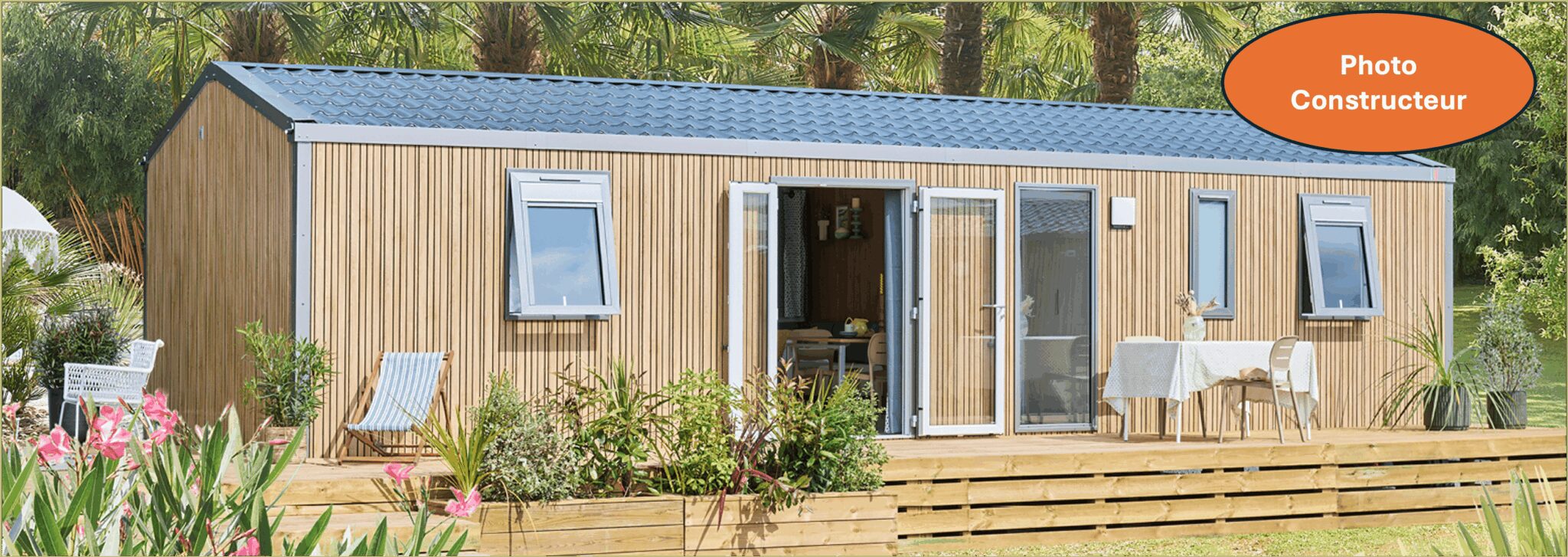 Mobilheim CALISTA – 3 ch – 2 Badezimmern – Klimaanlage – TV